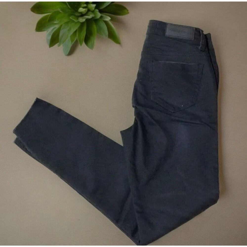 Monkey Ride Jeans charcoal distressed skinny jean Raw Hem Juniors Size 9 NWT